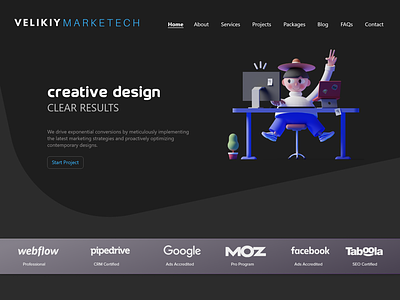 Dark Website Design