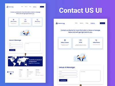 Contact US UI Design