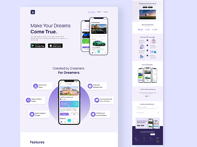 mobile app landing page app design graphic design landing page ui design mobile app mobile ui ui