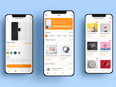 Shopping mobile app app design mobile app design