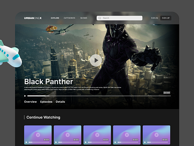 Streaming Site designs, themes, templates and downloadable graphic