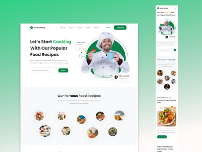 Food Landing page