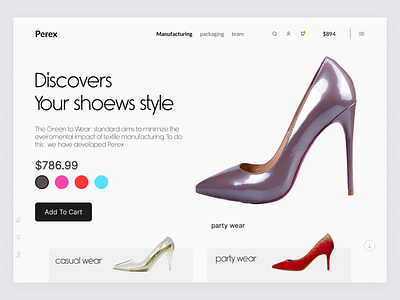 Shoes Website Design