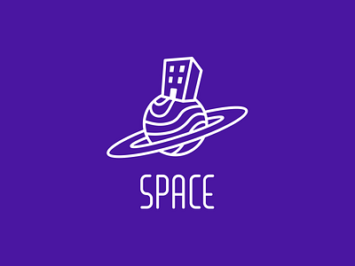 SPACE logo logo planet thirtylogos