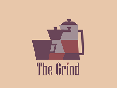 The Grind logo coffee cup logo mug the grind thirtylogos