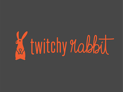 Day 3 Twitchy Rabbit bunny handlettering logo rabbit thirtylogos