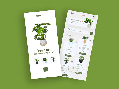 Plant app app apps design branding illustration pant apps plant ui ui design userinterface ux ux design