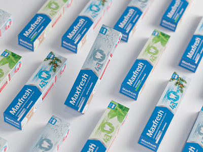 Maxfresh Toothpaste Packaging design
