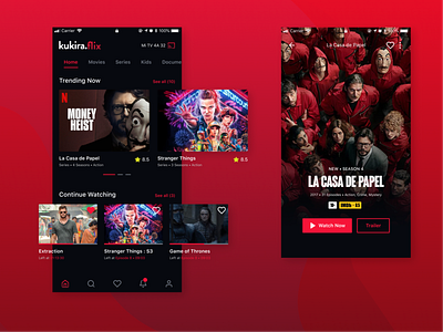 Movies App - Mobile App Design Inspiration app concept design dribbble inspiration landing page mobile mobile app mobile app design mobile design mobile ui movie movie app movie poster movies movies app netflix typography ui ux