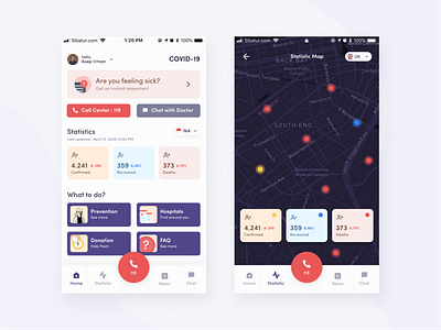 Covid-19 - Medical App - Mobile App Design Inspiration
