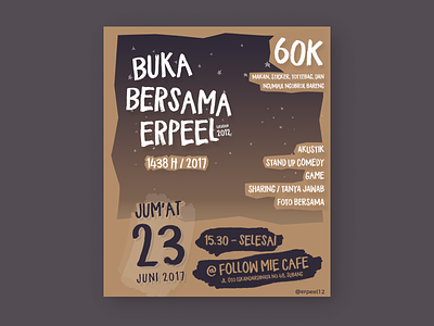 Bukber eRPeeL 2017 event inspiration poster poster event ramadan