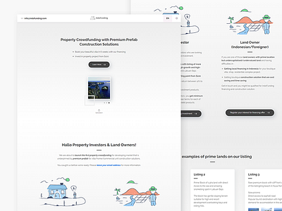 IndoFunding Landing Page clean dribbble landing page ui ui design ux web design website