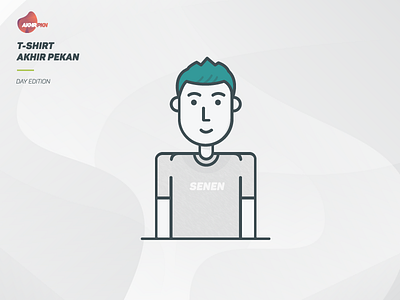 SENEN - T-SHIRT AKHIR PEKAN avatar character human illustration inspiration people vector