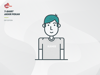 KAMIS - T-SHIRT AKHIR PEKAN avatar character human illustration inspiration people vector