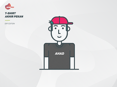 AHAD - T-SHIRT AKHIR PEKAN avatar character human illustration inspiration people vector