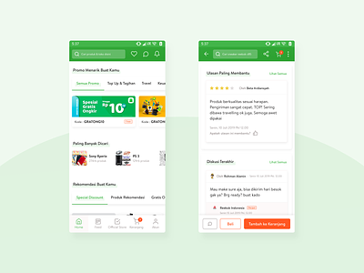 Promo & Review Card Ecommerce - Mobile App Design Inspiration