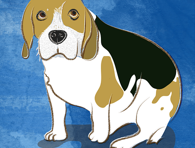 ILUSTRATION / BEAGLE beagle beaglelover beagleworld curiousdog dog dogs graphic design illustration lazydog