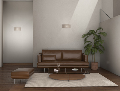 Quietude _ interior design project design house ied interior interior design living minimal render