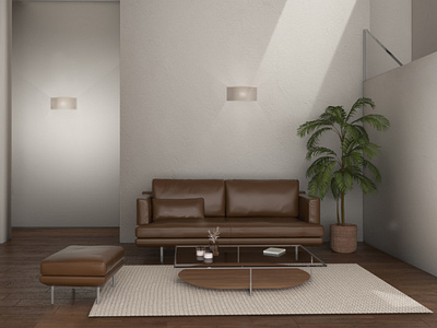 Quietude _ interior design project design house ied interior interior design living minimal render