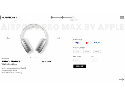 Air Pods Pro Max design ui ux