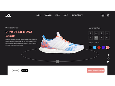 Adidas design ui ux