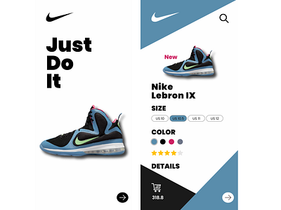 Nike design ui ux