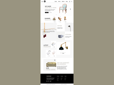 Winnie Furniture design ui ux