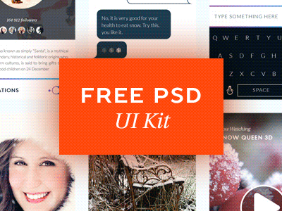 WINTER UI KIT | FREE PSD app application free free mockup free ui kit freebie icon iphone logo mock up mock up user interface