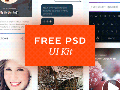 WINTER UI KIT | FREE PSD iphone mock up free ui kit freebie free mock-up free mockup app application icon logo user interface