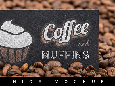 Premium Coffee & Muffins Mock-up