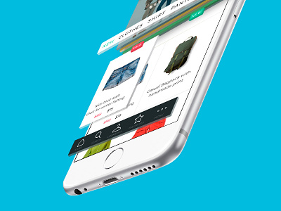 Creastore UI Kit dashboard ecommerce free free psd freebie iphon6 iphone market mockup store storefront ui kit