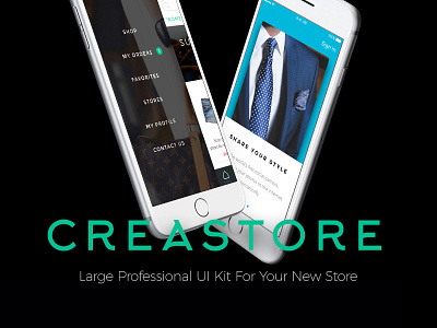 Meet Creastore UI Kit basket ecommerce free free psd freebie purchase shop sketch store storefront ui kit