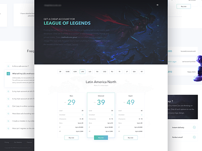 Game landing page