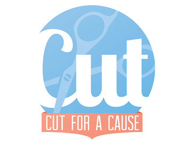Cut for a Cause banner cause causes cut haircut logo scissors