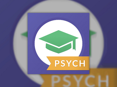 New App Icon, Education android app icon invision ios psych