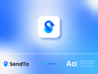 Modern S + send Logo
