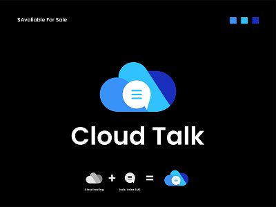 Cloud Talk Logo Design a b c d e f g h i j k l m n animation brand identity branding chat logo cloud hosting cloud logo logo logo design logotype modern cloud logo modern logo o p q r s t u v w x y z sms logo talk logo web design