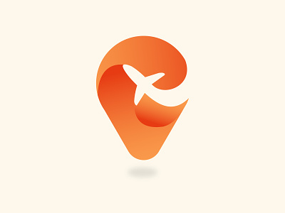 Map and Plane Logo