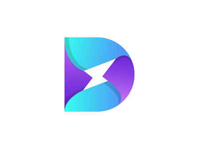 Letter D and Energy Logo