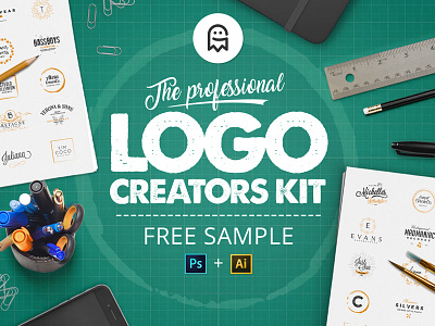 The Professional Logo Creators Kit Free Sample creation creator download free generator graphicghost kit logo pro sample template tool