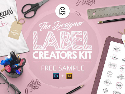 The Designer Label Creators Kit - Free Sample creation creator download free freebie generator graphicghost labels logos sample templates tool