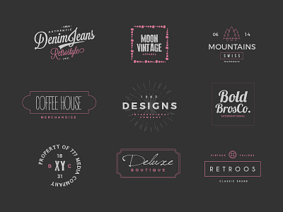 The Designer Label Creators Kit - Logo Templates badge creation creator download elements fashion free freebie generator graphicghost template tool