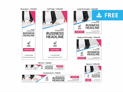 Business Banner Sea Ad Templates ad ads advertising adwords campaign content design display download free freebie header photoshop psd skyscraper template ui ux web website
