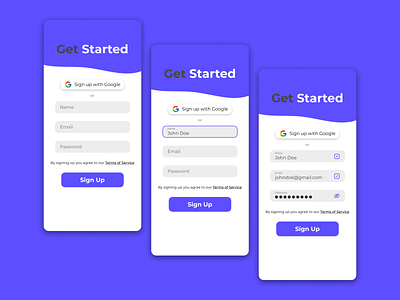 Daily UI #1 - Sign Up!