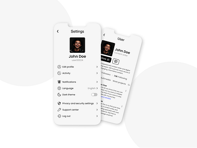 Daily UI #7 - Settings! app dailyui design flat minimal ui ux