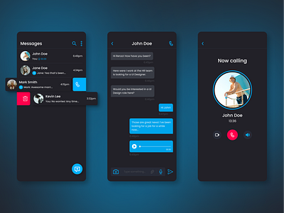 Daily UI Challenge #13 - Direct messaging! app dailyui design minimal ui ux