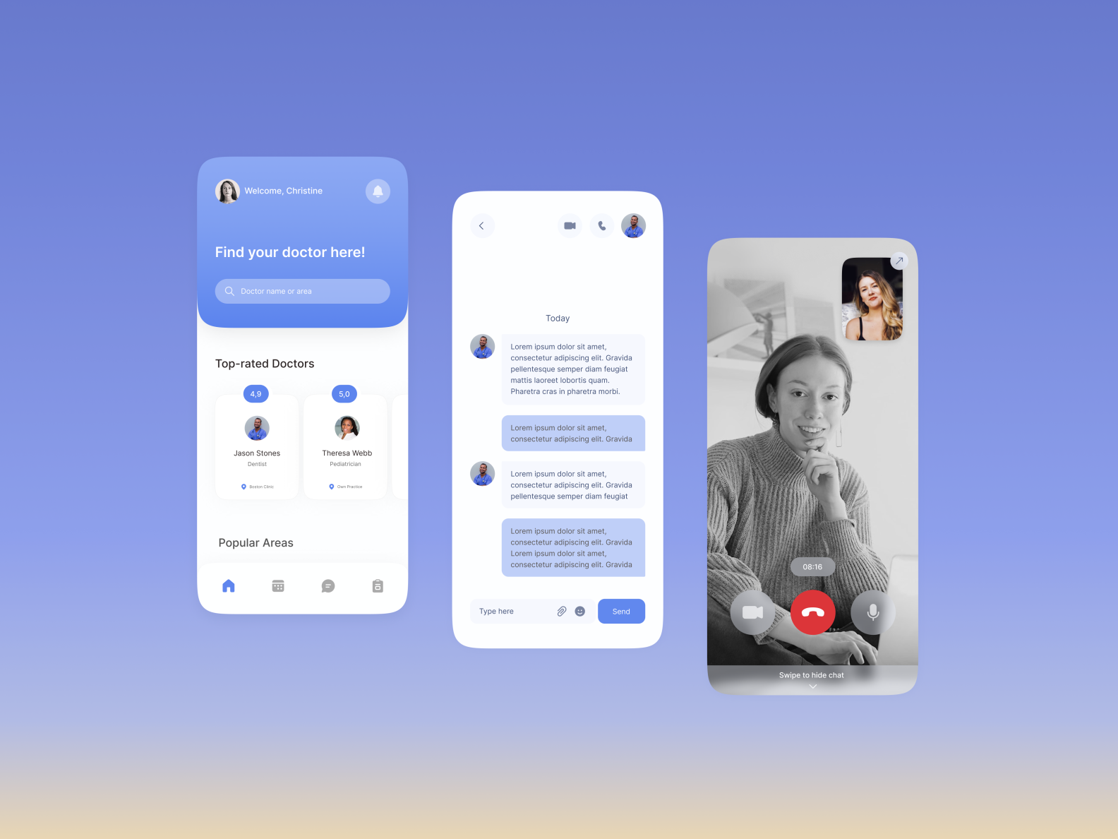 Find your doctor app by Mariia Shyian on Dribbble
