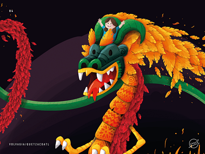 Volvagia as Quetzacoatl. dragon draw god illustration mexican quetzacoatl serpent volvagia