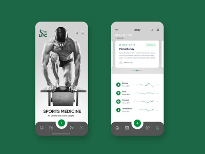 Ukrainian Sports Clinic app #2 app branding sports app ui ux