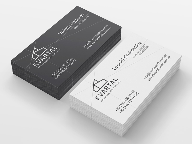 Kvartal Studio business cards card business